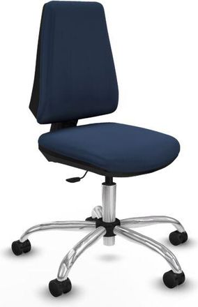 Piqueras y Crespo Piqueras Y Crespo - Elche Cp Similpiel Azul Marino Base Cromada Ruedas Nailon 65mm