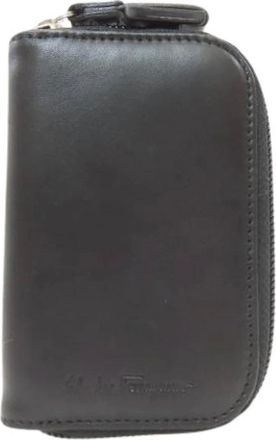 Ferragamo Pre-owned Accessories, female, Black, Size: ONE SIZE Pre-owned Keycase