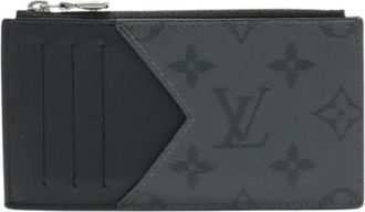 Louis Vuitton Pre-owned Wallets, male, Black, Size: ONE SIZE Pre-owned Taigarama Monogram Eclipse coin card holder