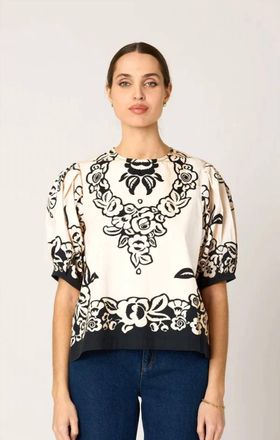 Cleobella The Kinsley Blouse In Botanico