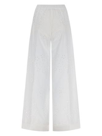 Herno Sangallo Embroidery Trousers - White