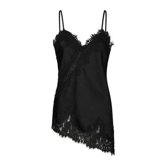 Neo Noir Tops, Dames, Zwart, S, Polyester, Viole Lace Top