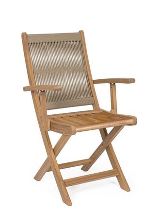 Outdoor Living Silla de madera gris paloma
