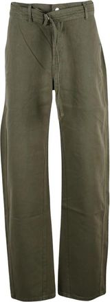 Liu Jo Chino Broek - Dames - Wijde Broeken - Groen - W28 - Katoen - Broeken