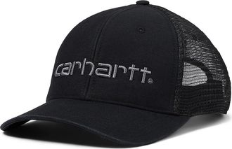 Carhartt Work in Progress Canvas Mesh-Back Logo Mens Cap Baseball Mens Caps Black, Cotton