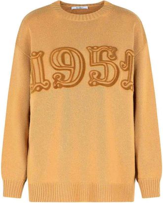 Max Mara Camel Wool And Cashmere Sweater