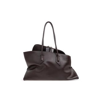 The Attico La Passeggiata Medium Leather Shoulder Bag