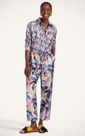 La DoubleJ Drawstring Pants Maxi Tropicana Mauve at Nordstrom, Size X-Small