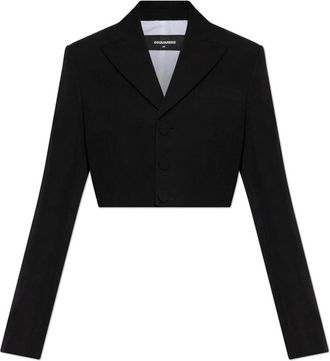 Dsquared2 Korte Blazer - Dames - Blazers - Zwart - S - Katoen - Jassen