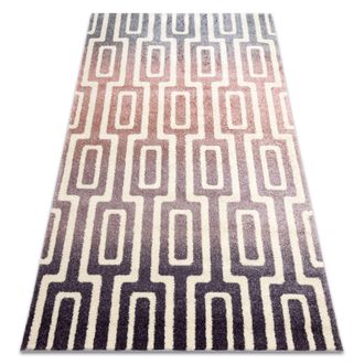 RugsX Rugsx - Alfombra Kake 25809657 Laberinto Moderno Violet / Rosado / Gris Purple 120x170 Cm