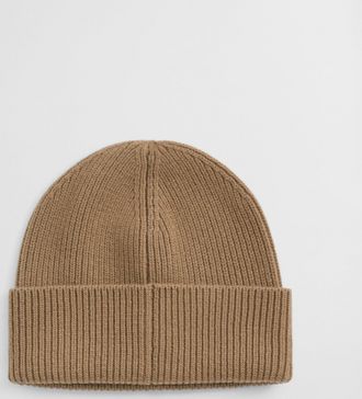 GANT Women Ribbed Wool Beanie (ONE SIZE) WARM KHAKI
