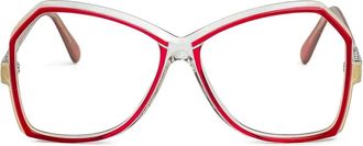 Cazal Occhiali geometrici - Rosso