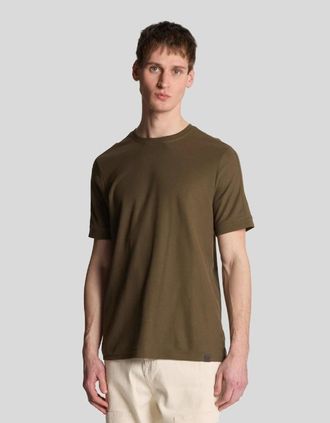 Lyle & Scott Lyle And Scott Mens Panelled T-Shirt - Cream - Size: 40