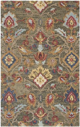 Safavieh Alfombra lana verde/multicoloree 152 x 244 cm