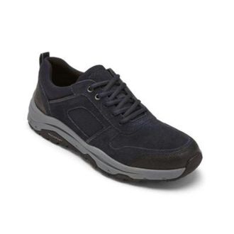 Rockport Birchfield Ubal Sneakers Mens Navy Gray Suede Casual Shoes HTAT1467