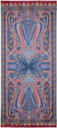 Etro Foulard paisley a fiori - Blu