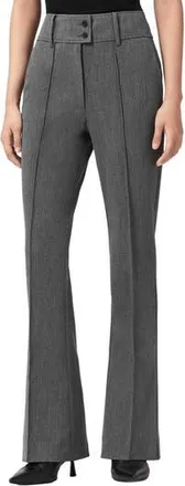 AllSaints Astra Pleated Flare Leg Pants in Grey at Nordstrom Rack, Size 10 Us / 14 Uk