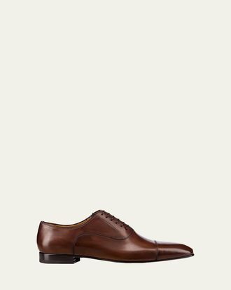 Christian Louboutin Greggo Mens Lace-Up Leather Dress Shoes