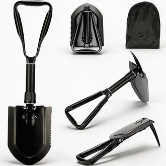 OEM Pala Plegable De 58 Cm, Pala Para Nieve, 50 Pala Multifuncional De Acero Al Carbono De Alta Resistencia Y Extra Estable, Pala Plegable Combinada Para 