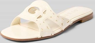 Guess Sandalette mit Logo-Muster Modell CIESTA in Ecru, Gr&ouml;&szlig;e 36