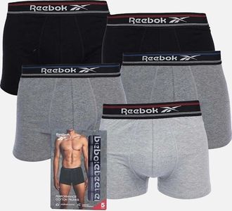Reebok Mens 5 Pack of Sports Trunks - Black - Size: 37/36/32