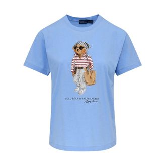 Polo Ralph Lauren Tops, Dames, Blauw, S, Katoen, Donnat T-shirt
