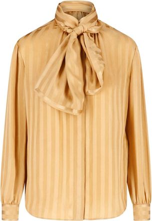 Saint Laurent Camicia In Seta Lavalli&egrave;re