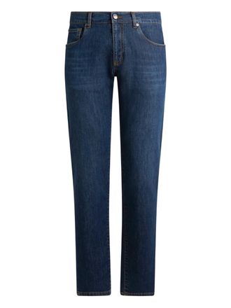 Etro five-pockets slim-fit jeans - Blue