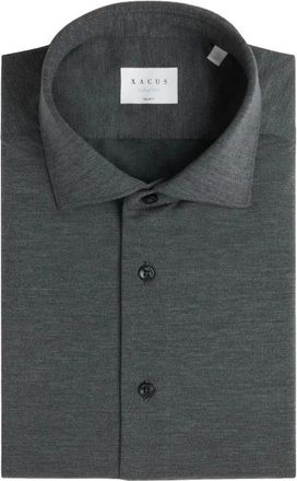 Xacus Active Shirt - Heren - Zakelijke Overhemden - Grijs - 4XL - Leer - Overhemden