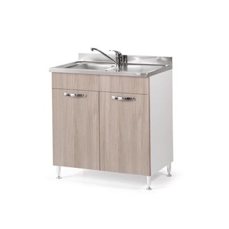 Linea Azzurra Mobile Sottolavello Per Cucine Componibili L.80 X P.50 X H.85. 2 Ante Col