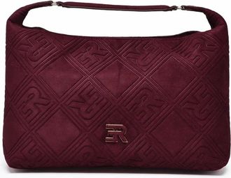 Ermanno Scervino Valentina Shoulder Bag With Quilted Design And Suede Effect
