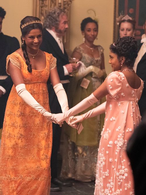 empire waist dresses inspired by bridgerton