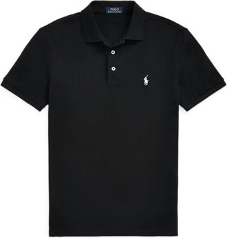 Polo Ralph Lauren Klassiek Zwart Poloshirt met Logo - Heren - Polos - Zwart - 2XL - Katoen - Tops
