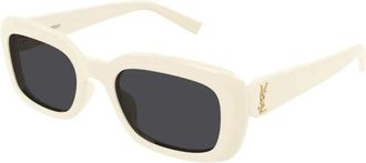 Saint Laurent SL M130 007 Zonnebrillen - Dames - Zonnebrillen - Beige - 53 MM - Accessoires