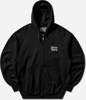 Wacko Maria Men s Heavy Weight Full Zip Hoodie Black