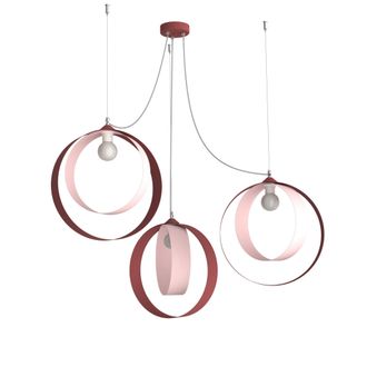 Lumicom Shell L&aacute;mpara De Techo 3 Luces Bicolor Mate
