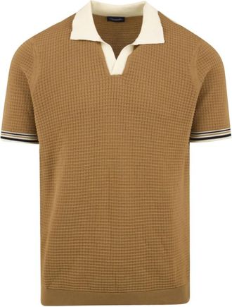 Drumohr Polo Shirts - Heren - Polos - Bruin - M - Tops