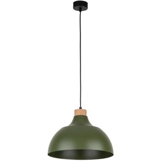 Luminosa Light Designs TK Cap Lámpara de techo colgante tipo cúpula verde 1xE27