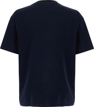 Dr&ocirc;le de Monsieur Logo-Patch Cotton T-Shirt - Navy