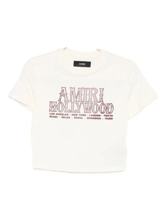 Amiri graphic-print short-sleeve T-shirt - Beige
