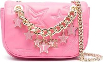 Versace Jeans Couture Cross Body Bags, female, Pink, ONE SIZE, Star Quilted Crossbody Bag