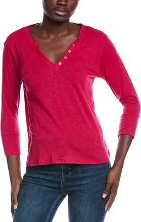 Johnny Was Button V-Neck T-Shirt