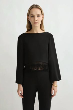Poss&eacute; Biance Blouse In Black
