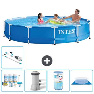 Intex Piscina Con Estructura Redonda - 366x76 Cm - 7-piezas S41602