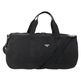Prada Pre-owned Weekend Bags, female, Black, Size: ONE SIZE Pre-owned Vintage Boston Bag