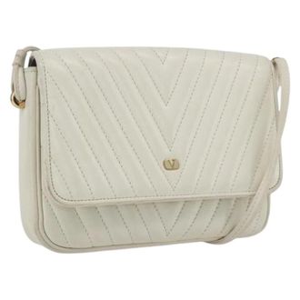 Valentino Pre-owned Cross Body Bags, female, White, Size: ONE SIZE Pre-owned Vintage Shoulder Bag