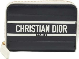 Dior Pre-owned Wallets, female, Blue, Size: ONE SIZE Pre-owned Leather Wallet