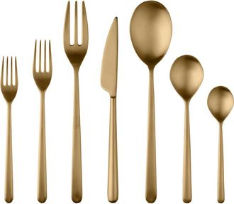 Mepra Linea Flatware Set - 32 Pieces in Ice Gold at Nordstrom