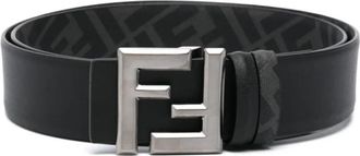 Fendi Black Logo Buckle Belt