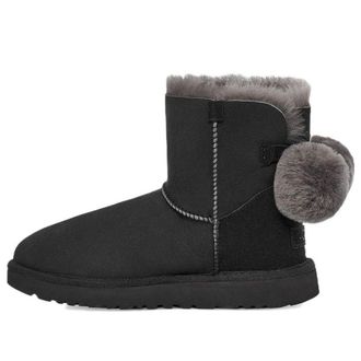 UGG (WMNS) UGG Mini Bailey Fuzzy Bow Black 1132018-BLK
